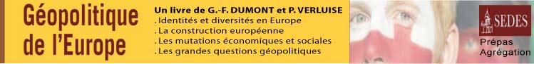 Géopolitique de l'Europe - GF Dumont et P. Verluise - Sedes