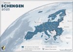 Carte. L'espace Schengen en 2025